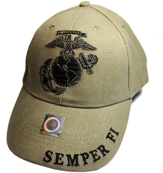 EE Hat, Tan, Military-themed Embroidered Hat