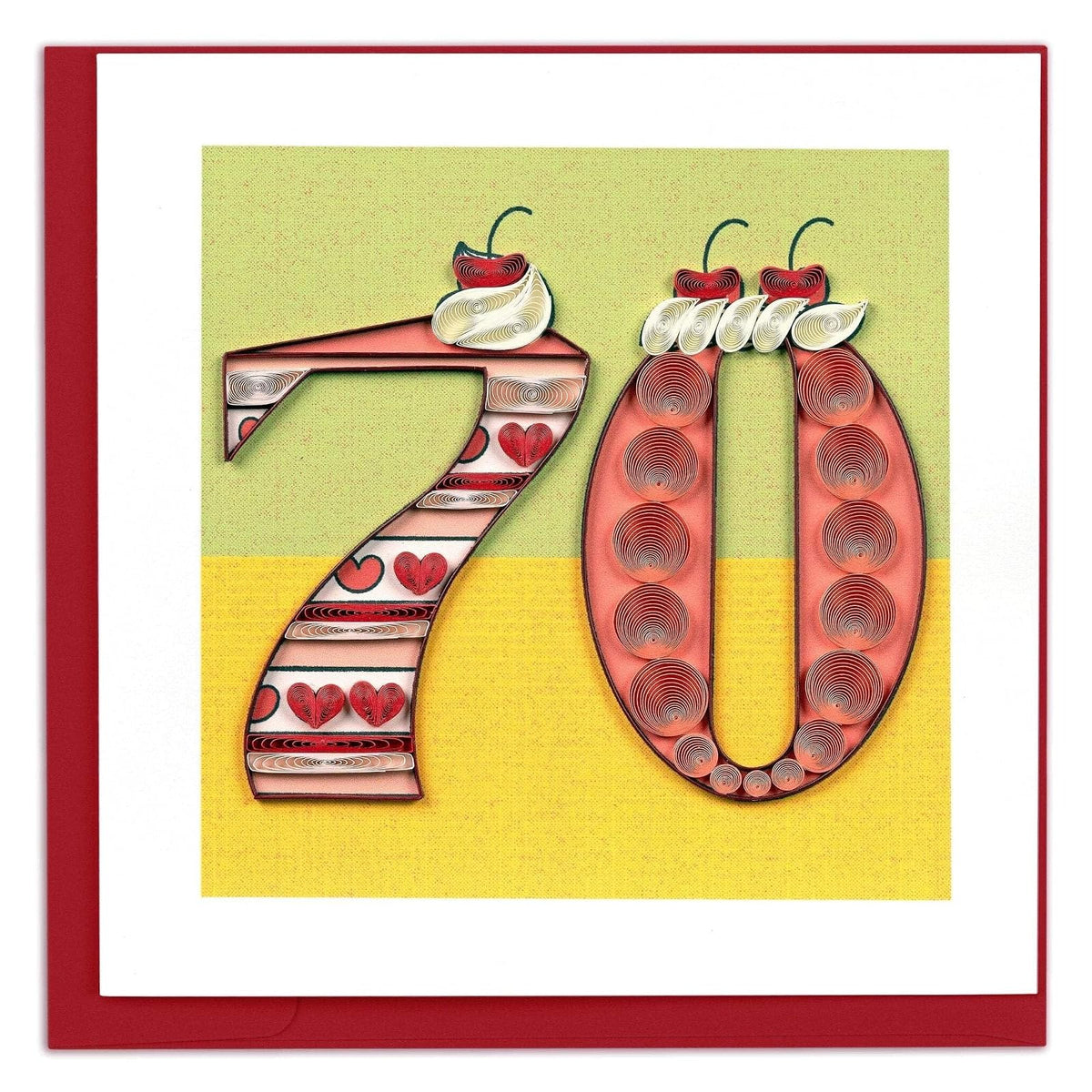 Quilling Card Greeting Card, 6x6 Inches, Multi
