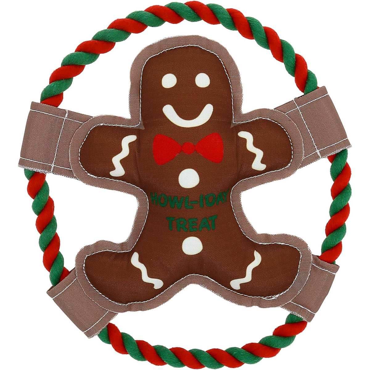 Pavilion Gift Company Pet Toy, 10", Brown, Red, Green, White