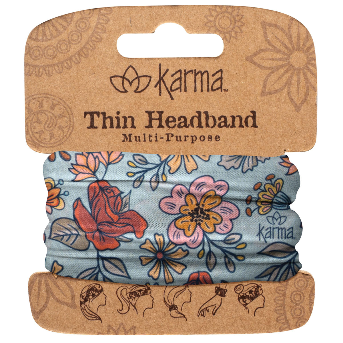 Karma Hairband, 1 Count (Pack of 1), American Floral