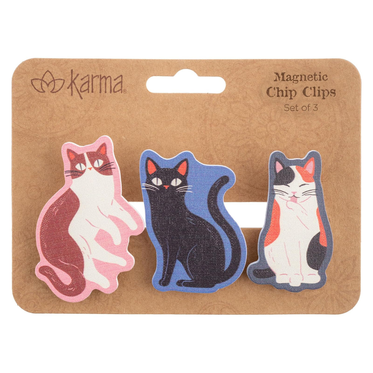 Karma Gift Paper Clip Clamp, One Size, Cats