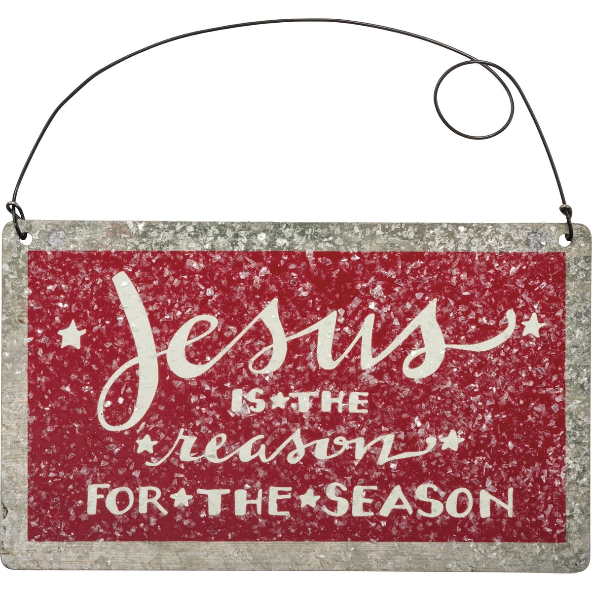Primitives by Kathy Decorative Signage, 5 Inches x 3 Inches, Dark Red