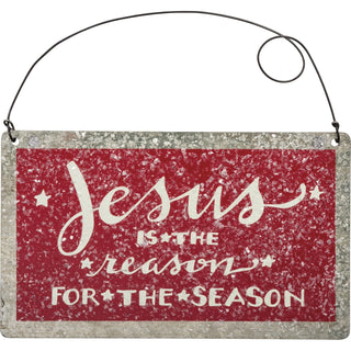 Primitives by Kathy Decorative Signage, 5 Inches x 3 Inches, Dark Red