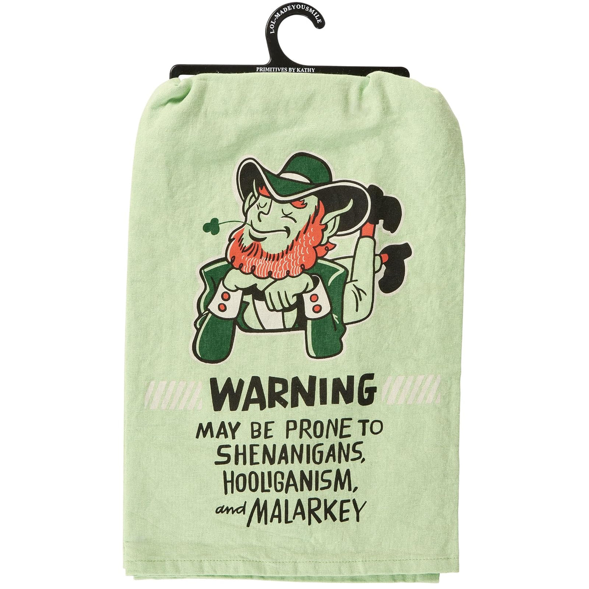Primitives by Kathy Towel, Green, Cream, Orange, Dr Green, Black, St Patricks Da
