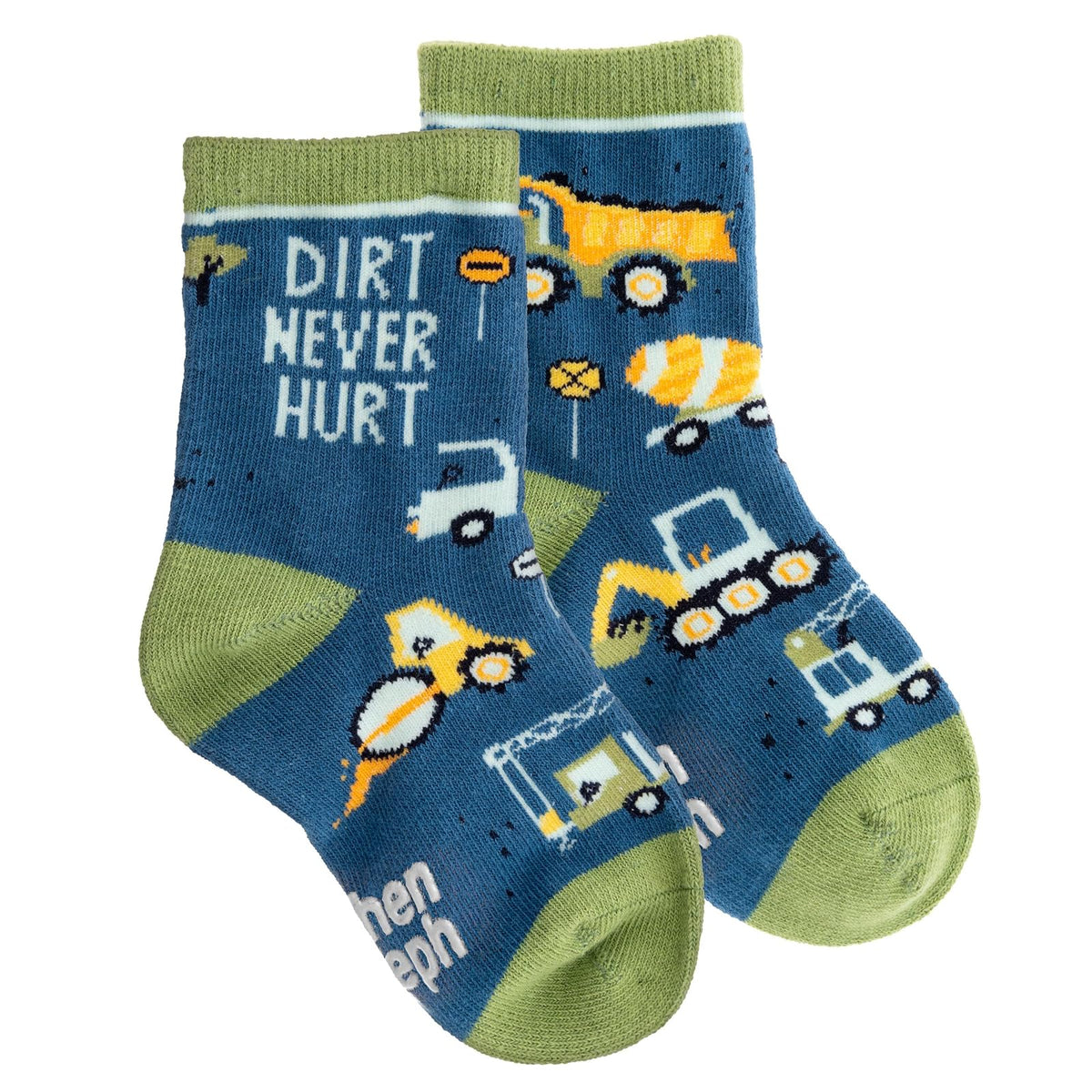 Stephen Joseph Socks, Blue Construction, Crew Socks