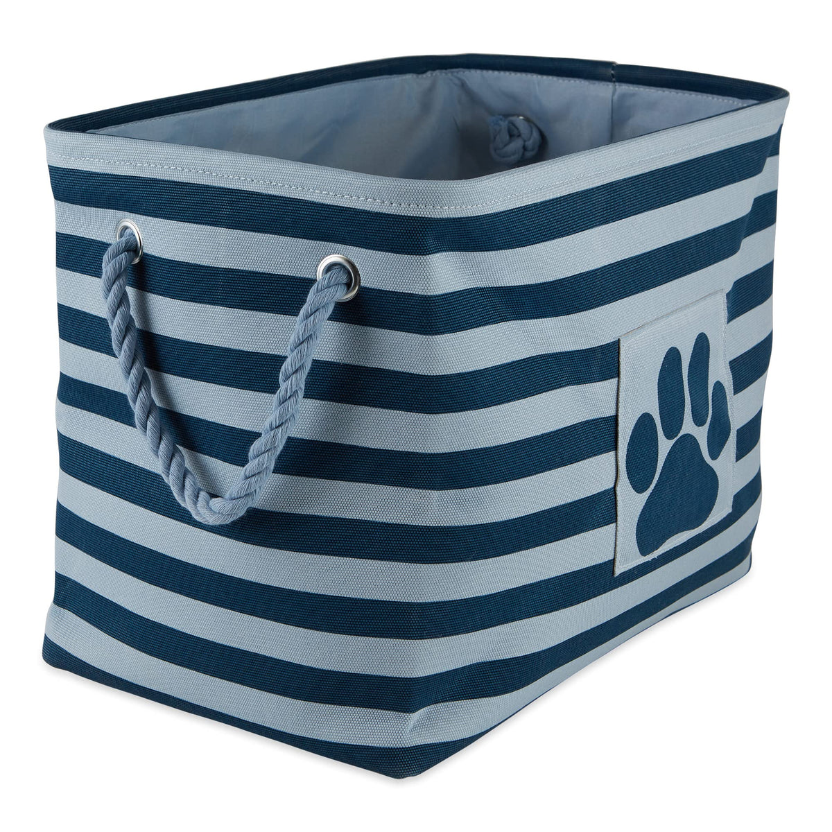 Bone Dry Basket, Medium Rectangle, Dark Navy