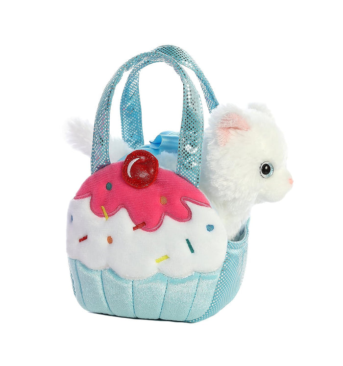 Aurora World Fancy Pals Pet Carrier Sweets Cupcake & Kitty Plush