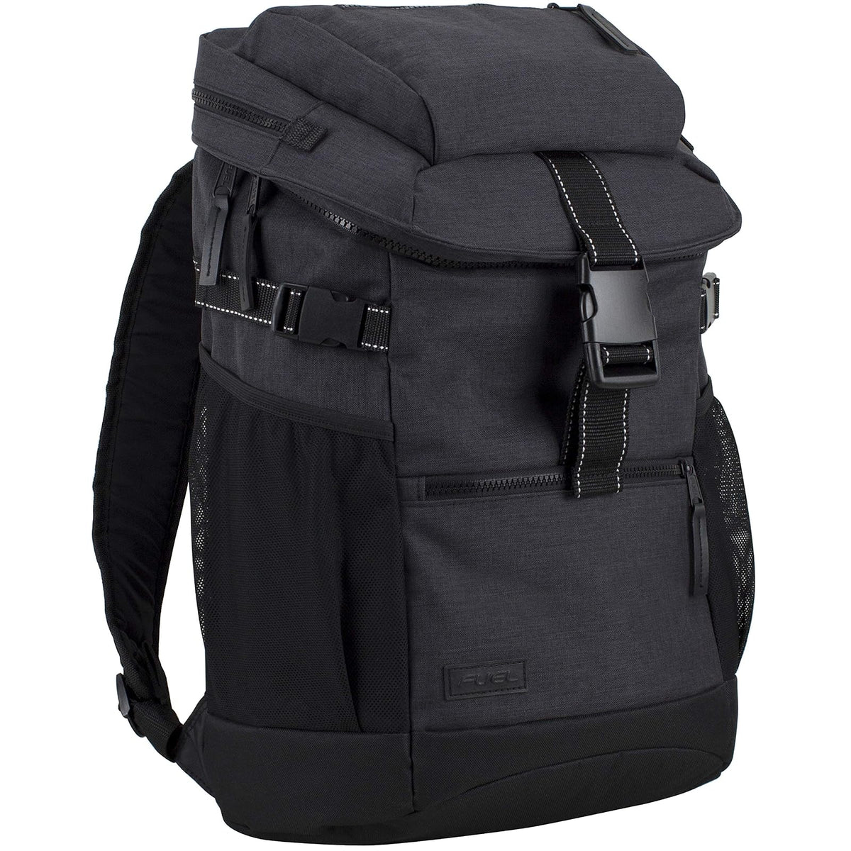 FUEL Backpack, One Size, Black Chambray