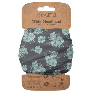 Karma Hairband, 1 Count (Pack of 1), Blue Floral