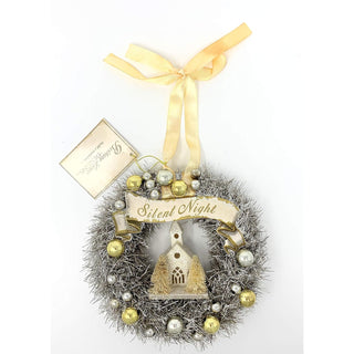 Bethany Lowe Wreath, Gold,silver