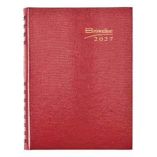 Rediform Planner, 8.25" x 5.75", Bright Red