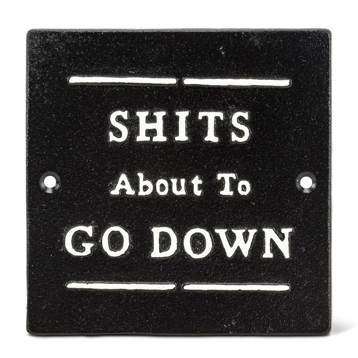 Abbott Collection Signage, 5.5"H, Black