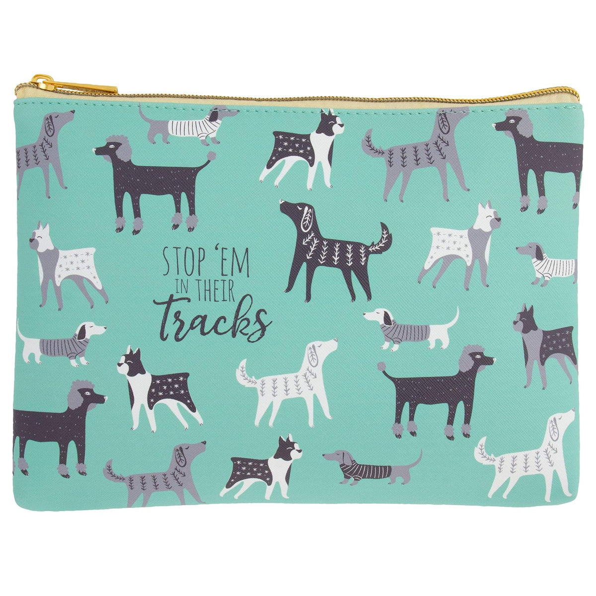 Karma Cosmetic Case, 7.5" H x 10" W, Dog