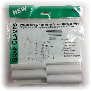 Snapclamp Snap Clamps for 1/2-Inch EMT, White, Pack of 10
