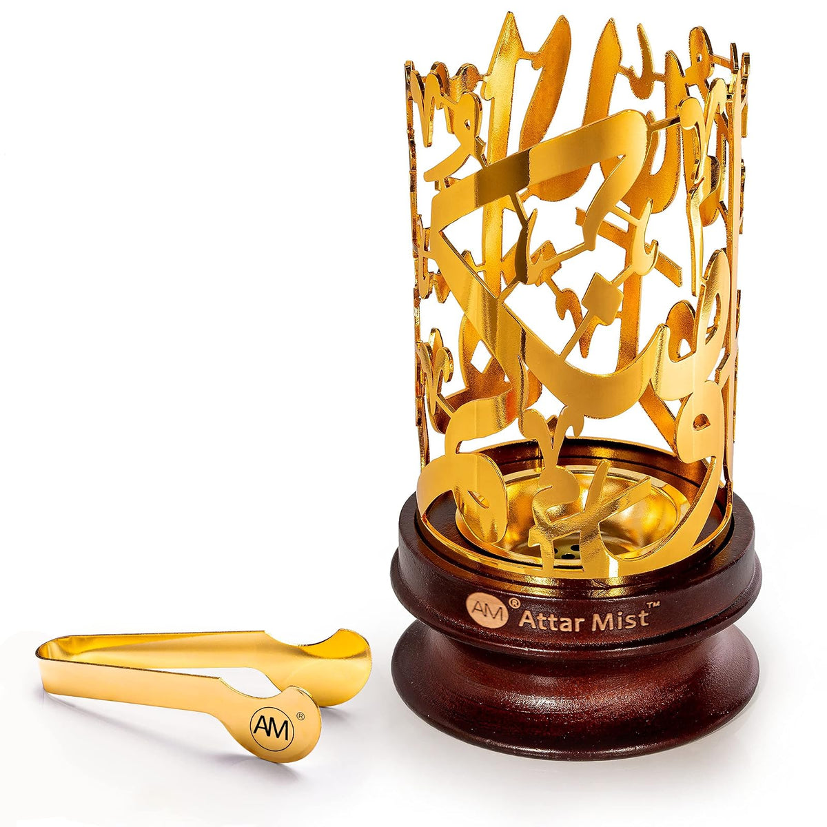 AM Incense Holder, Gold