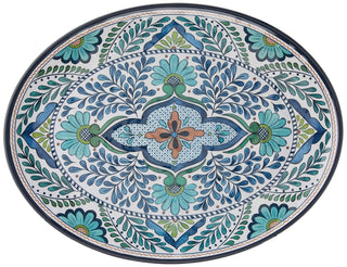 Certified International Talavera Melamine 18" x 13.5" Oval Platter, Multicolor