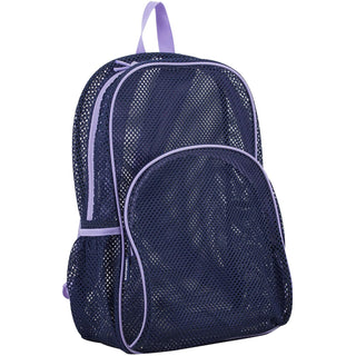 Eastsport Backpack, One Size, Lavender Mesh Navy Trim