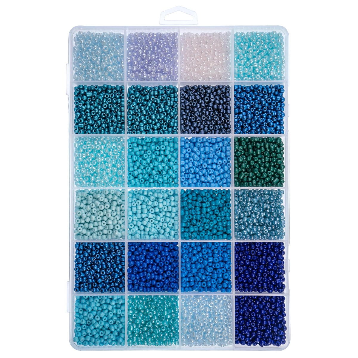 John Bead Craft Bead, 8/0, Blue Serenity