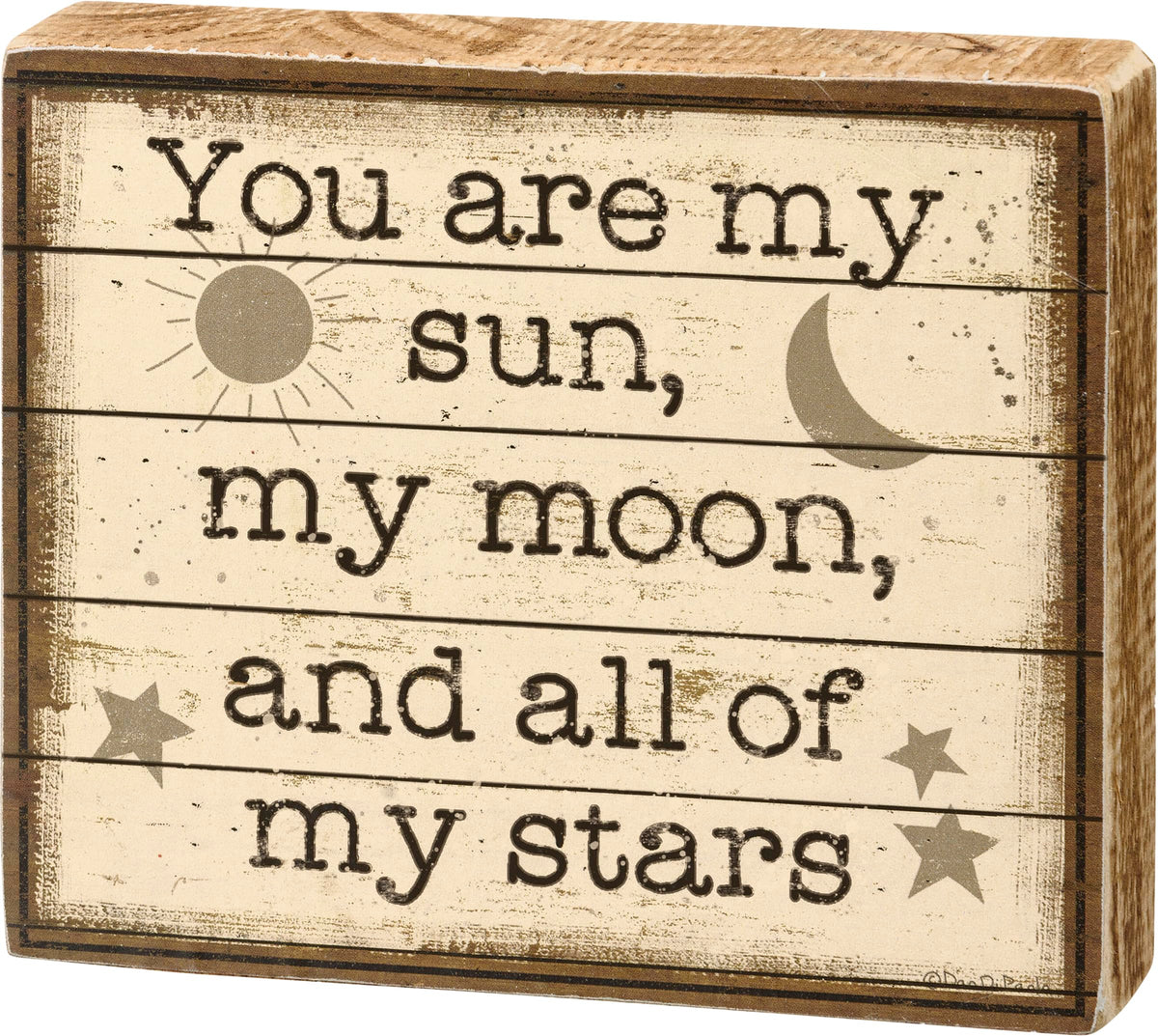Primitives by Kathy Decorative Signage, 5 inches x 4.25 inches x 1 inch, Multico