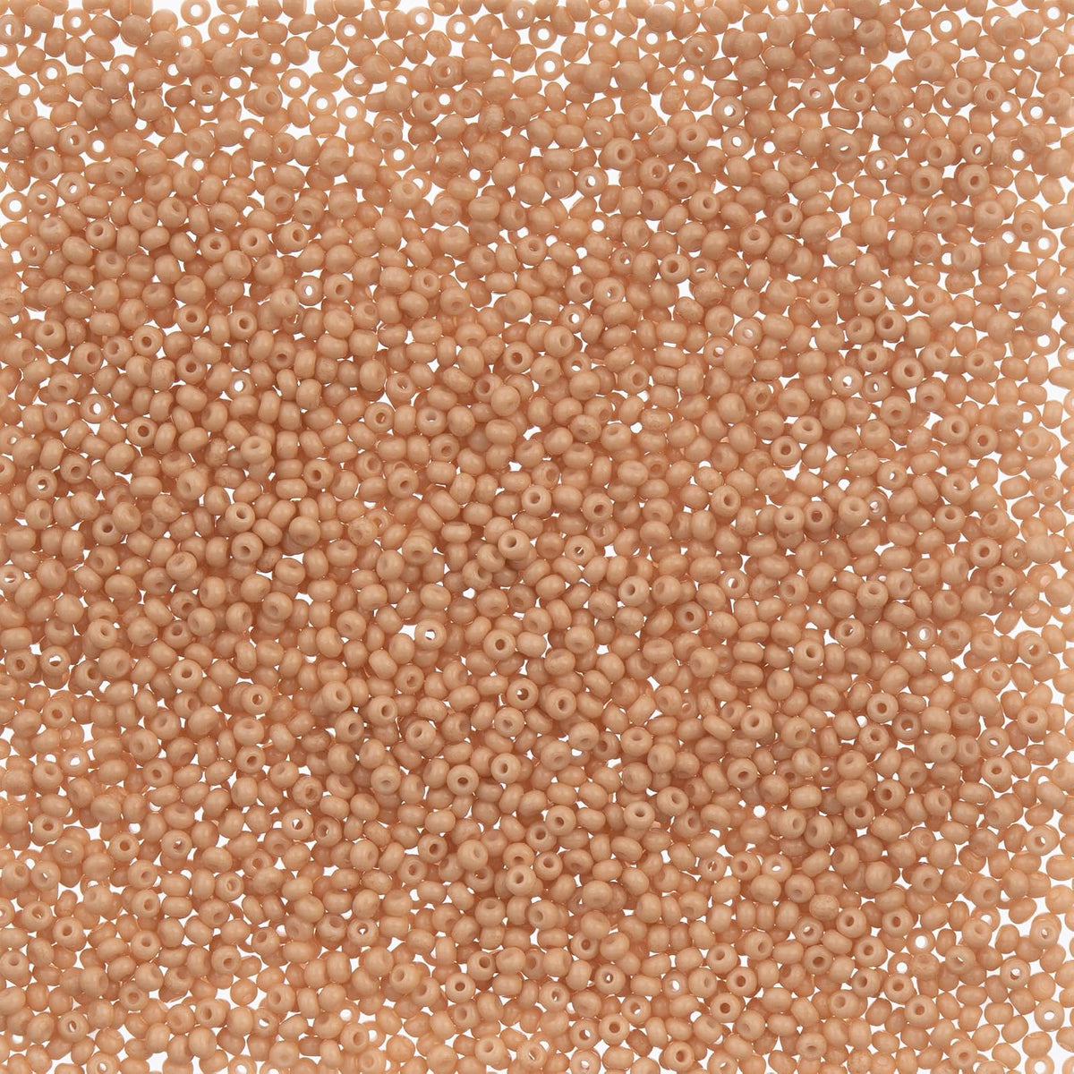 John Bead Craft Bead, 11/0, Light Brown Chalk Dyed