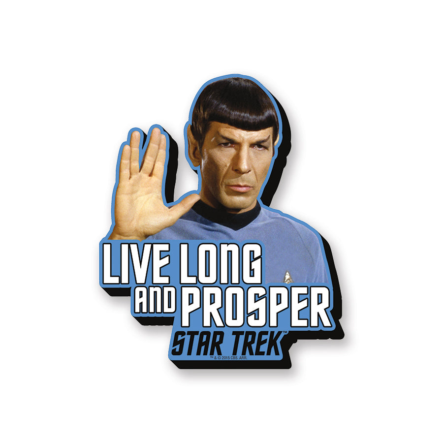 AQUARIUS Decorative Magnet, Live Long and Prosper, Yellow
