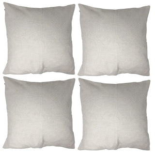 allgala Decorative Pillow Cover, 18" x 18" (Pack of 4), Off White