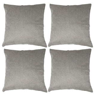 allgala Decorative Pillow Cover, 18" x 18" (Pack of 4), Grey
