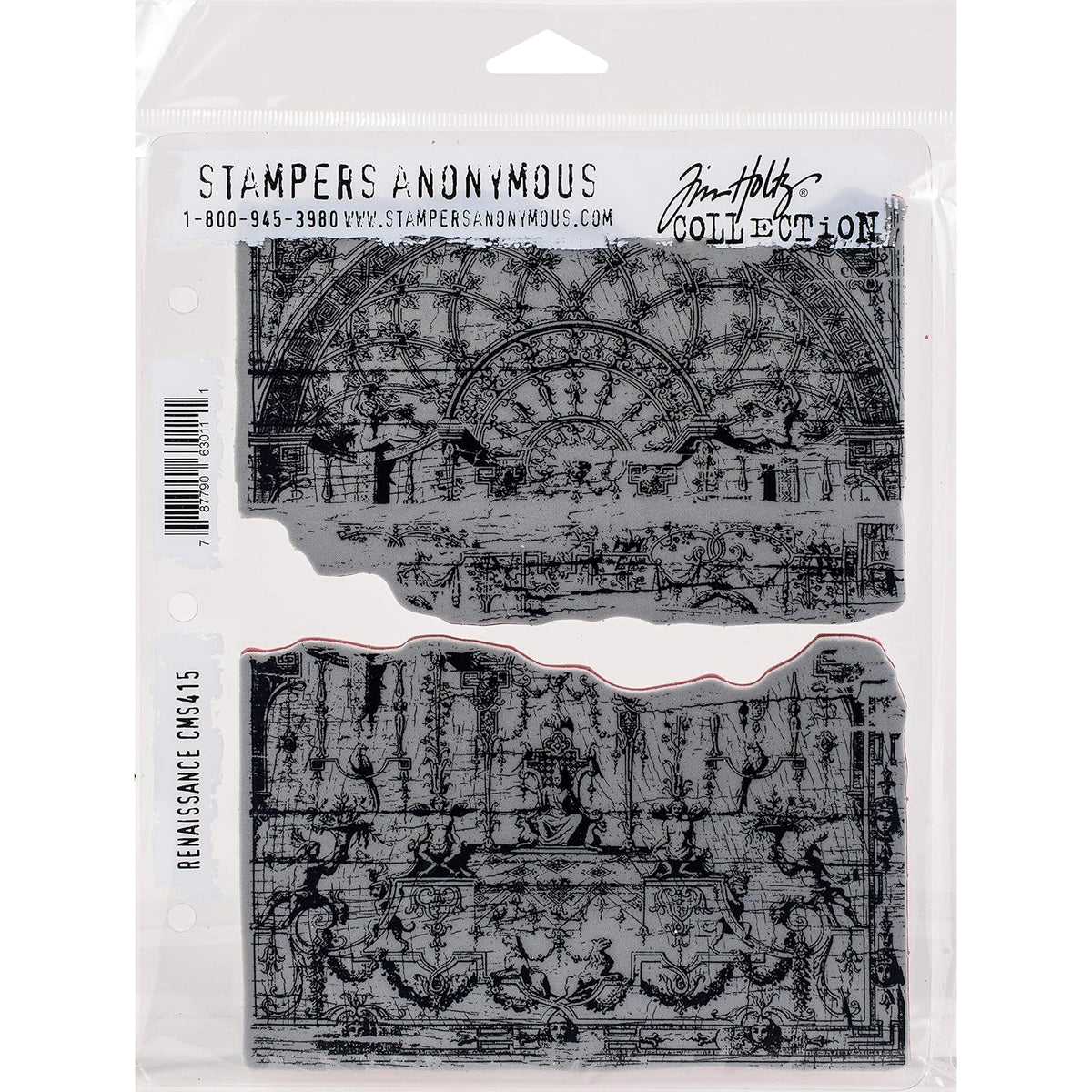 Stampers Anonymous Rubber Stamp, 4.0 x 6.0 inches, Renaissance