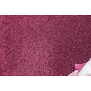 allgala Glitter, 12x16-Adhesive, Burgundy
