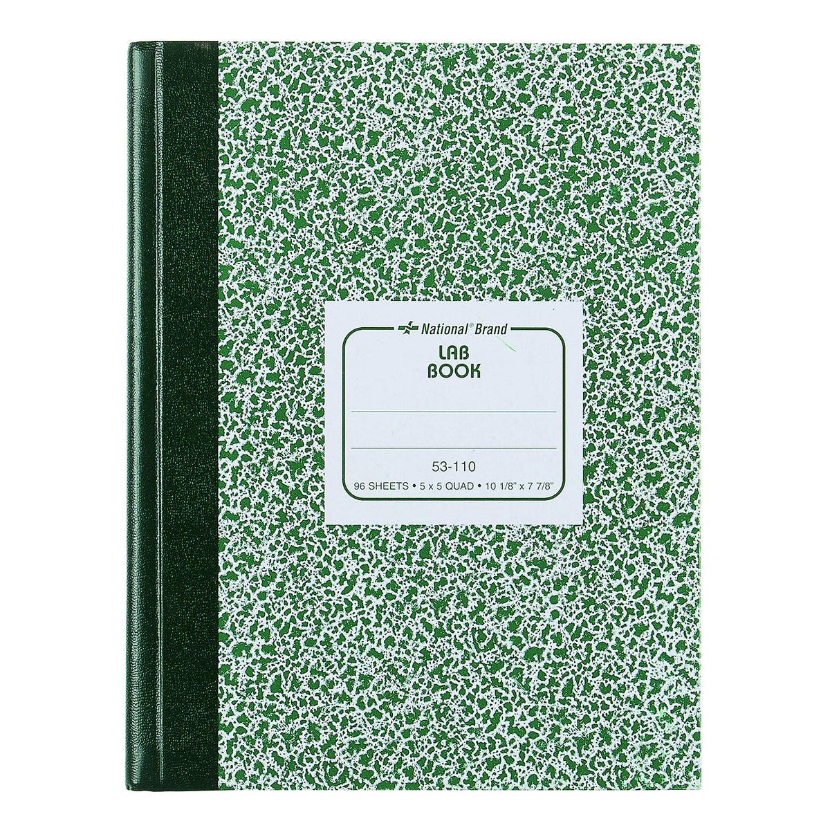 National Blank Book, 10 x 8 inches, Green
