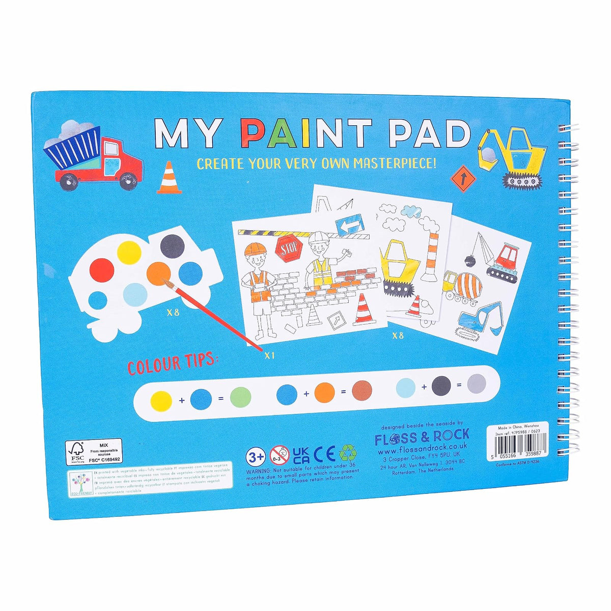 Floss & Rock Art Craft Kit, 27cm x 20cm x 1cm, Construction