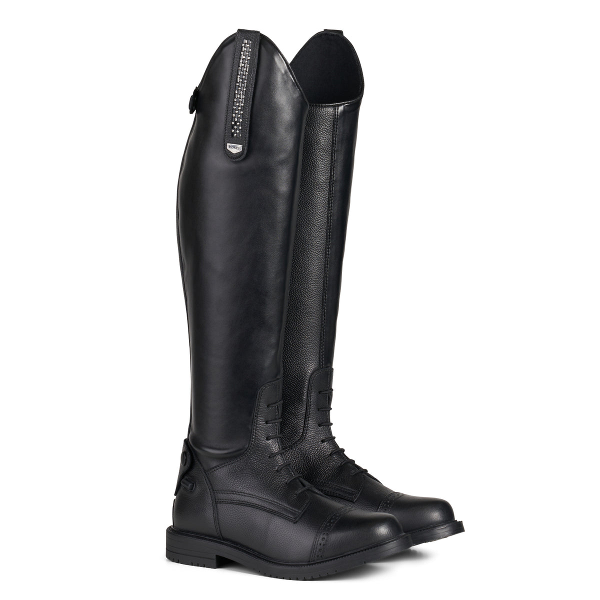 HORZE Boot, 6 Wide, Black