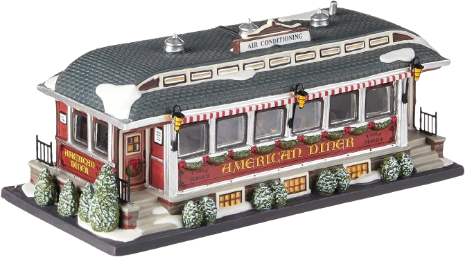 Department 56 Christmas In City Village American Diner