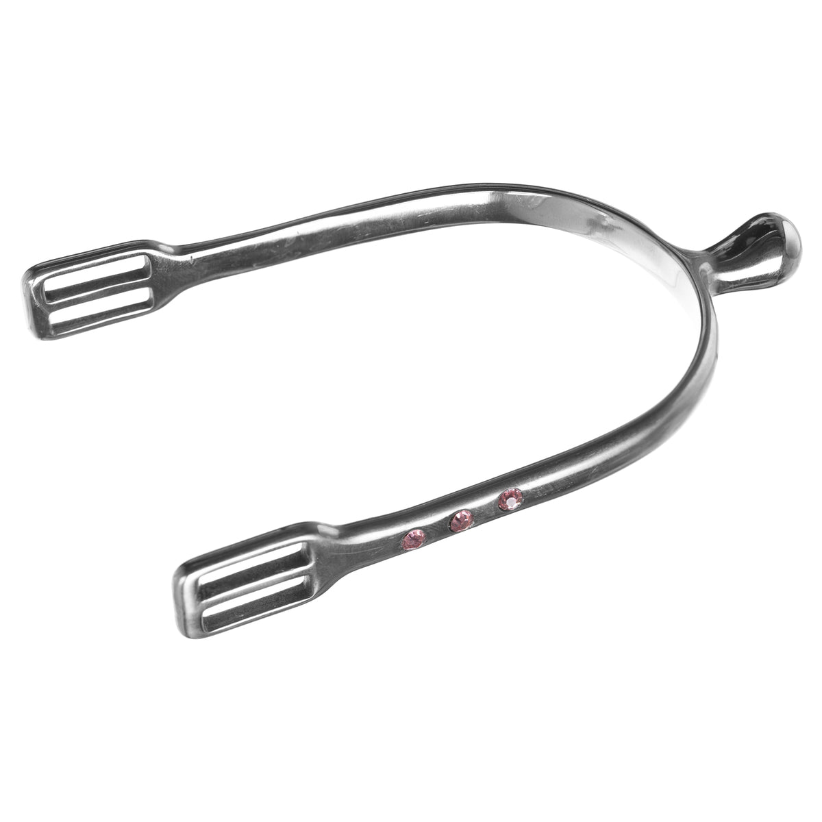 HORZE Bling Spurs - Ice Pink Crystal - Light Pink - One Size