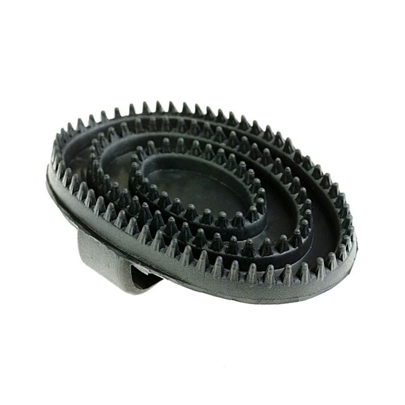 Horze Rubber Curry Comb — Black