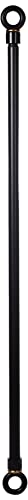 Umbra Circo 1 Curtain Rod, Includes 2 Matching Finials, Brackets & Hardware, 36 to 72-Inch, Black