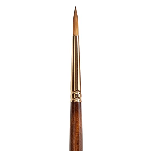 KINGART Finesse 8000 Round Series Kolinsky Sable Synthetic Blend Premium Watercolor Artist Brushes (6)