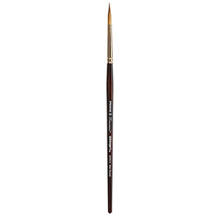 KINGART Finesse 8020 Ultra Round Series Kolinsky Sable Synthetic Blend Premium Watercolor Artist Brushes (6)