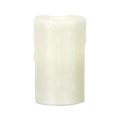 Melrose 80247 LED Wax Dripping Candle with 4 to 8 Hour Timer, 5-inch Height