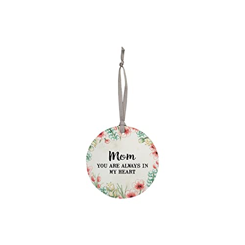 Carson Home Wood Ornament, 3.5-inch Diameter (Mom)