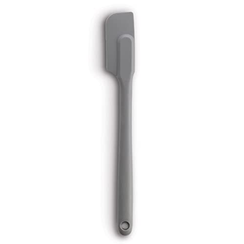 HIC Mrs. Anderson's Baking Silicone Slim Spatula, Flexible and Non-Stick, Grey, 10-Inches