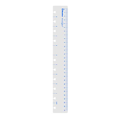 Rediform Blueline MiracleBind Notebook Accessory, Ruler/Page Marker, Frosted Poly (AFA11050RPM)