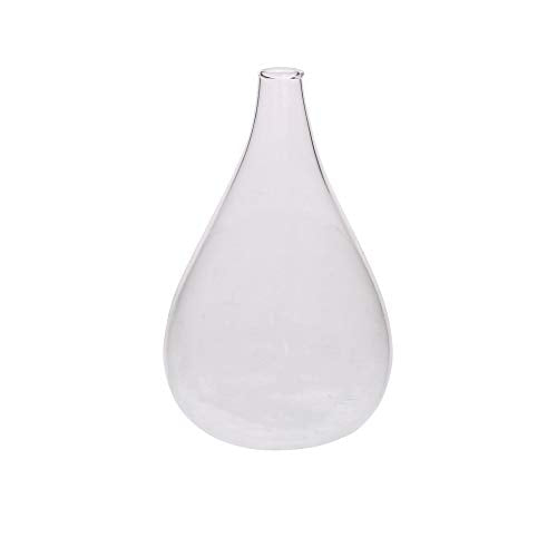 HomArt 6507-0 Gwen Vase, 5-inch Height, Glass, Clear