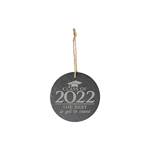 Carson Home Slate Ornament, 4-inich Diameter (Class of 2022)