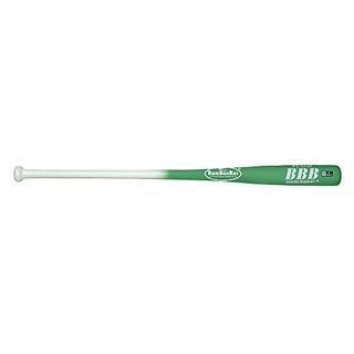 BamBooBat by Pinnacle Sports Equipment INC. Adult Fungo Infield/Outfield Bamboo Baseball Bat, White Handle/Kelly Barrel, 34"