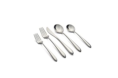 Cambridge 45 - Piece Beacon Satin Flatware Set - (Black)