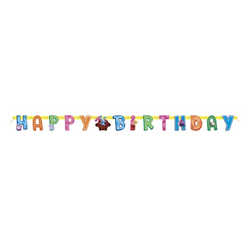Unique Industries Unique Blue's Clues Jointed Happy Birthday Banner, 6.5ft, Multicolor