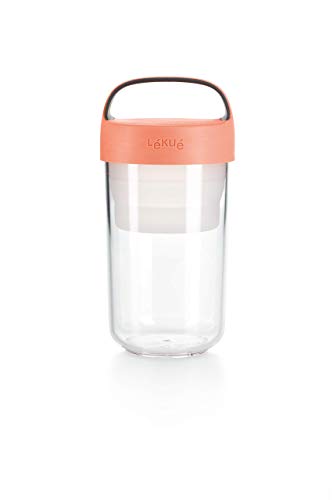 L√©ku√© Plastic Food Storage Container, One Size, Coral