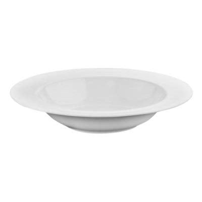 Wilmax White Porcelain Set Of 3 Deep Plates 10" | 25.5 Cm 20 Oz | 600 Ml | Dishwasher Safe, Easy To Clean | Fine, English Porcelain | Wl-991218/A