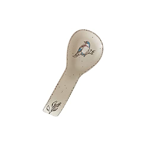  Blue Sky Clayworks Flower and Honey Bee Spoon Rest